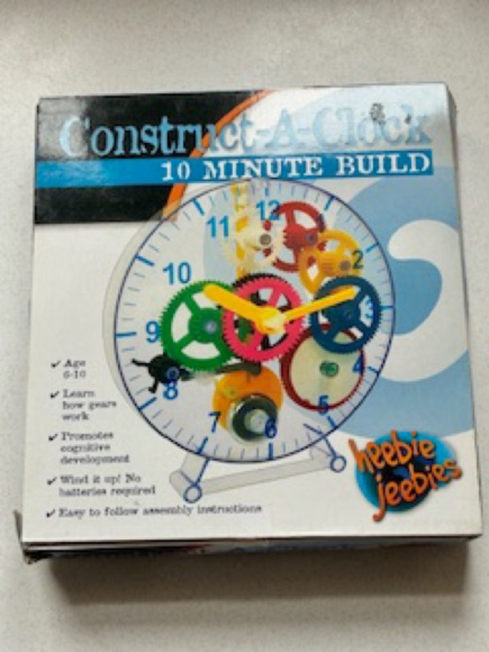 Construct-A-Clock 10 Minute Build Kids Clock Kit - Multicolor